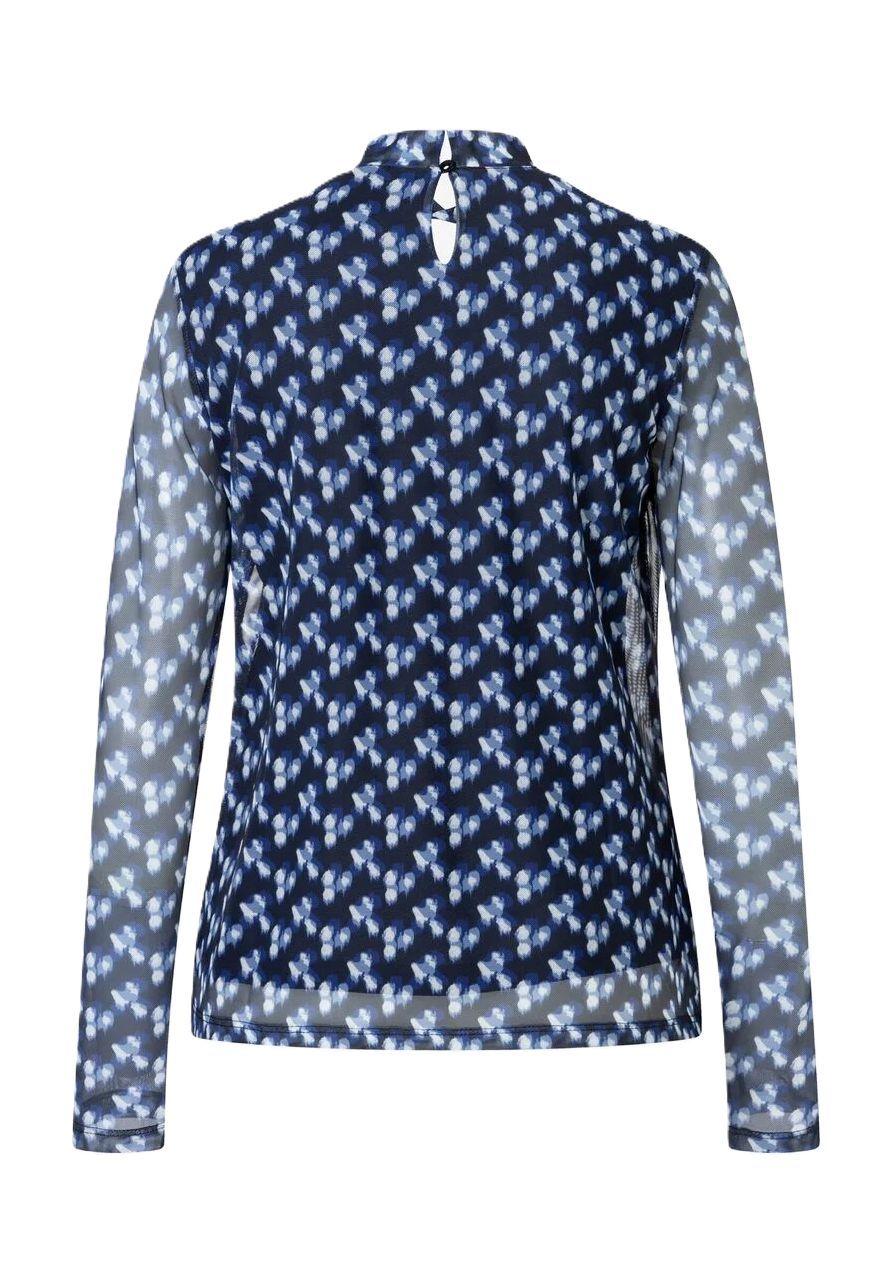 MORE & MORE Shirtbluse Schlüsselloch-Ausschnitt für Damen Valentinstagsangebot