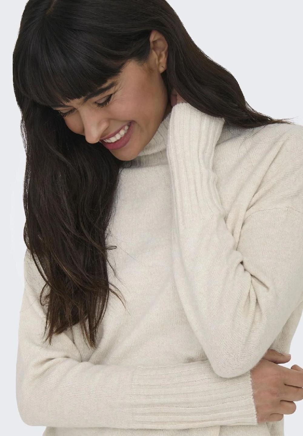 ONLY® Strickpullover "Gabriel" Stehkragen für Damen Saisonale Angebote