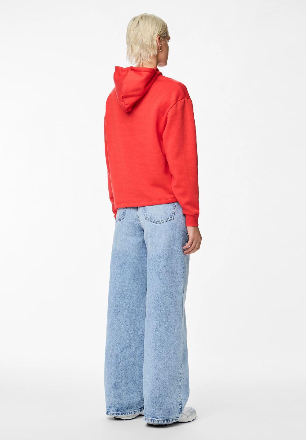 PIECES Hoodie Kapuze mit Kordelzug Rippbündchen für Damen Riesige Ersparnisse