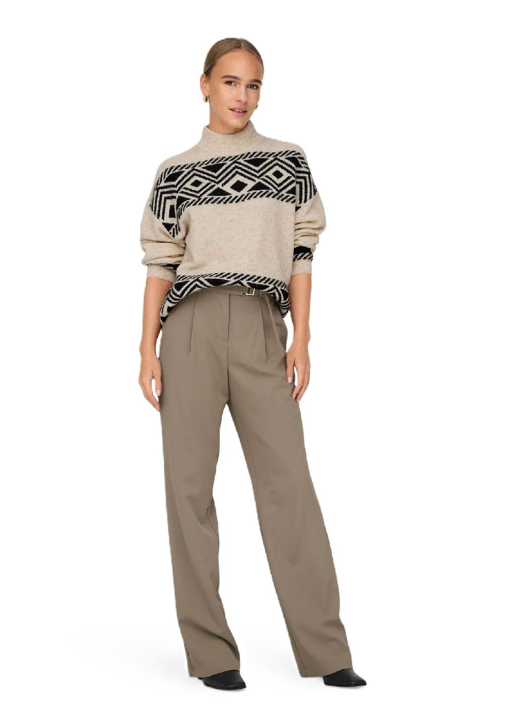 ONLY® Strickpullover "Victor" Stehkragen für Damen Neueste Stile