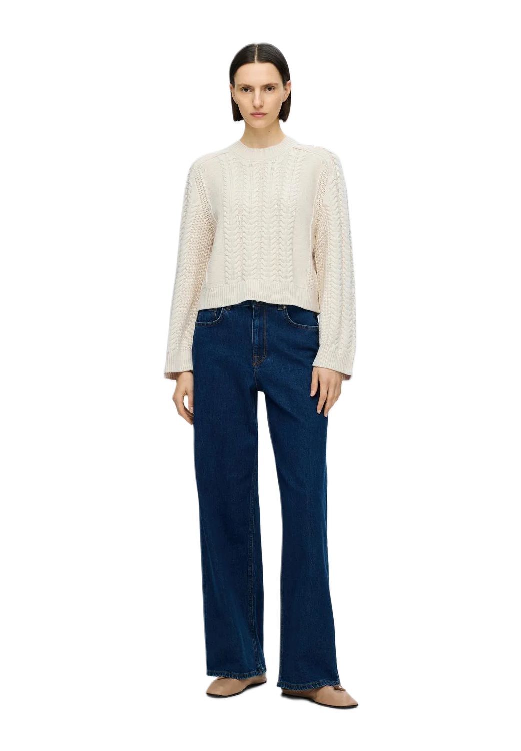 SELECTED FEMME Pullover "Birte" Rippbündchen für Damen Bis zu 60% Rabatt