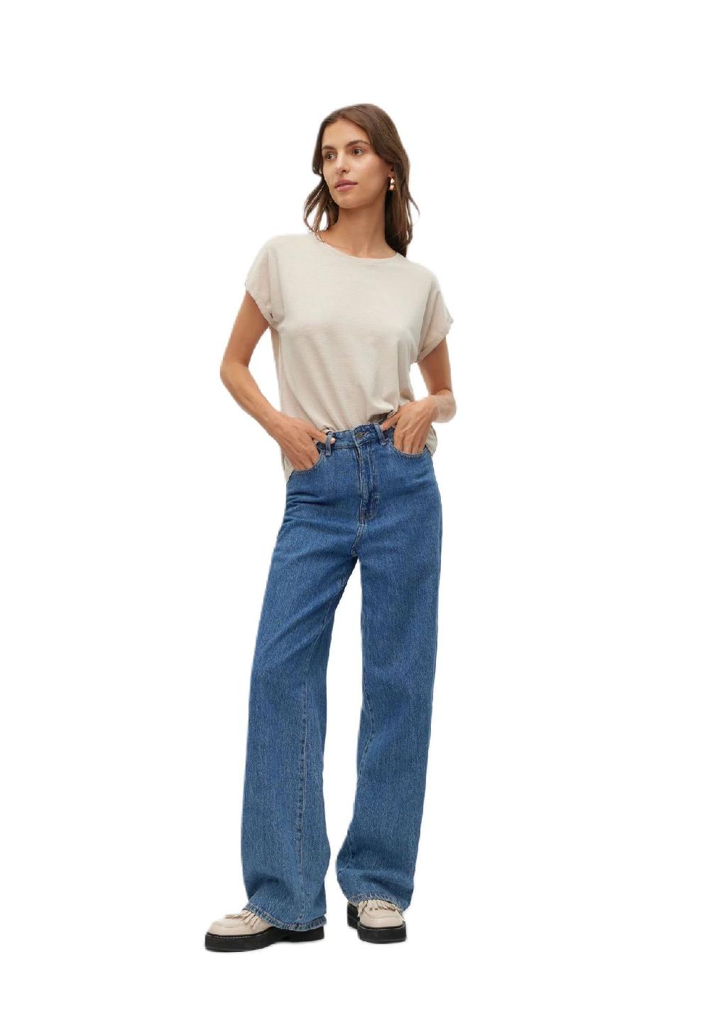 VERO MODA® T-Shirt "Lava" Rundhals für Damen Vierteljährliche Förderung