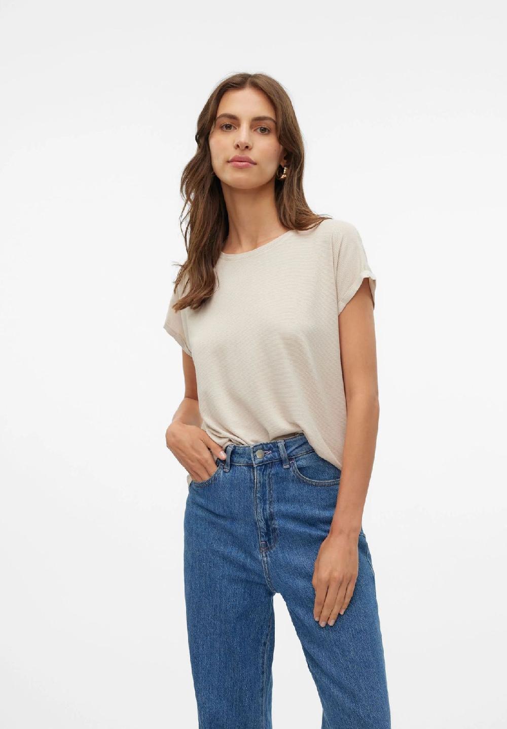 VERO MODA® T-Shirt "Lava" Rundhals für Damen Vierteljährliche Förderung