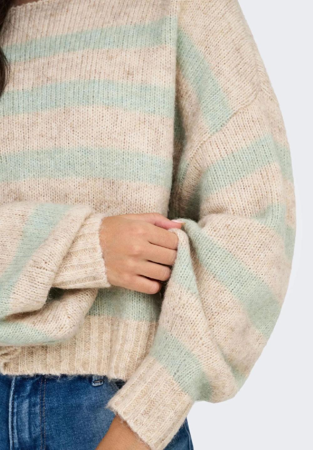 ONLY® Strickpullover U-Boot Ausschnitt für Damen Nur noch ein Tag übrig