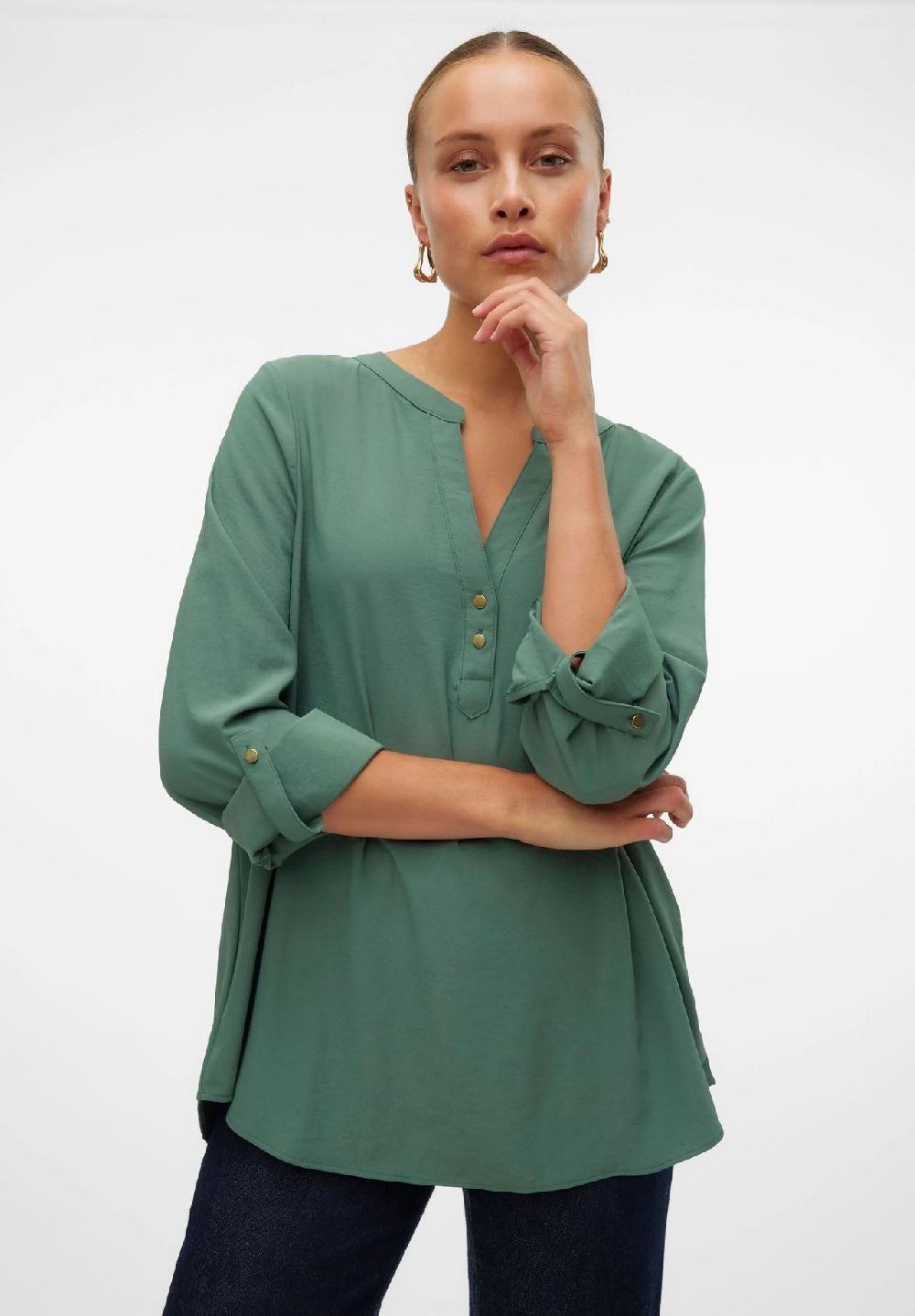 VERO MODA® Blusenshirt Split-Neck für Damen Riesige Rabatte