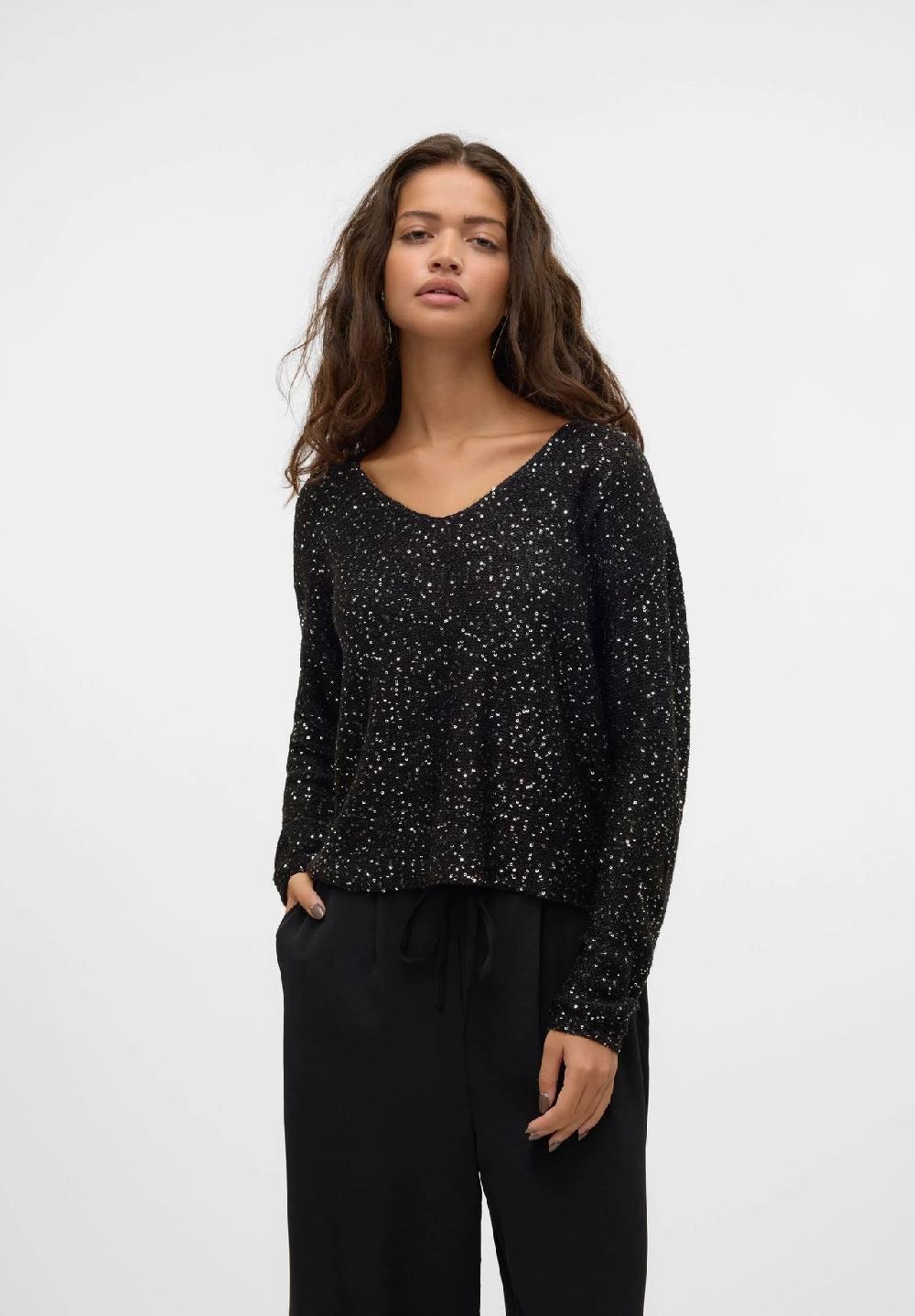 VERO MODA® Strickpullover Pailletten für Damen Kostenloser Versand international