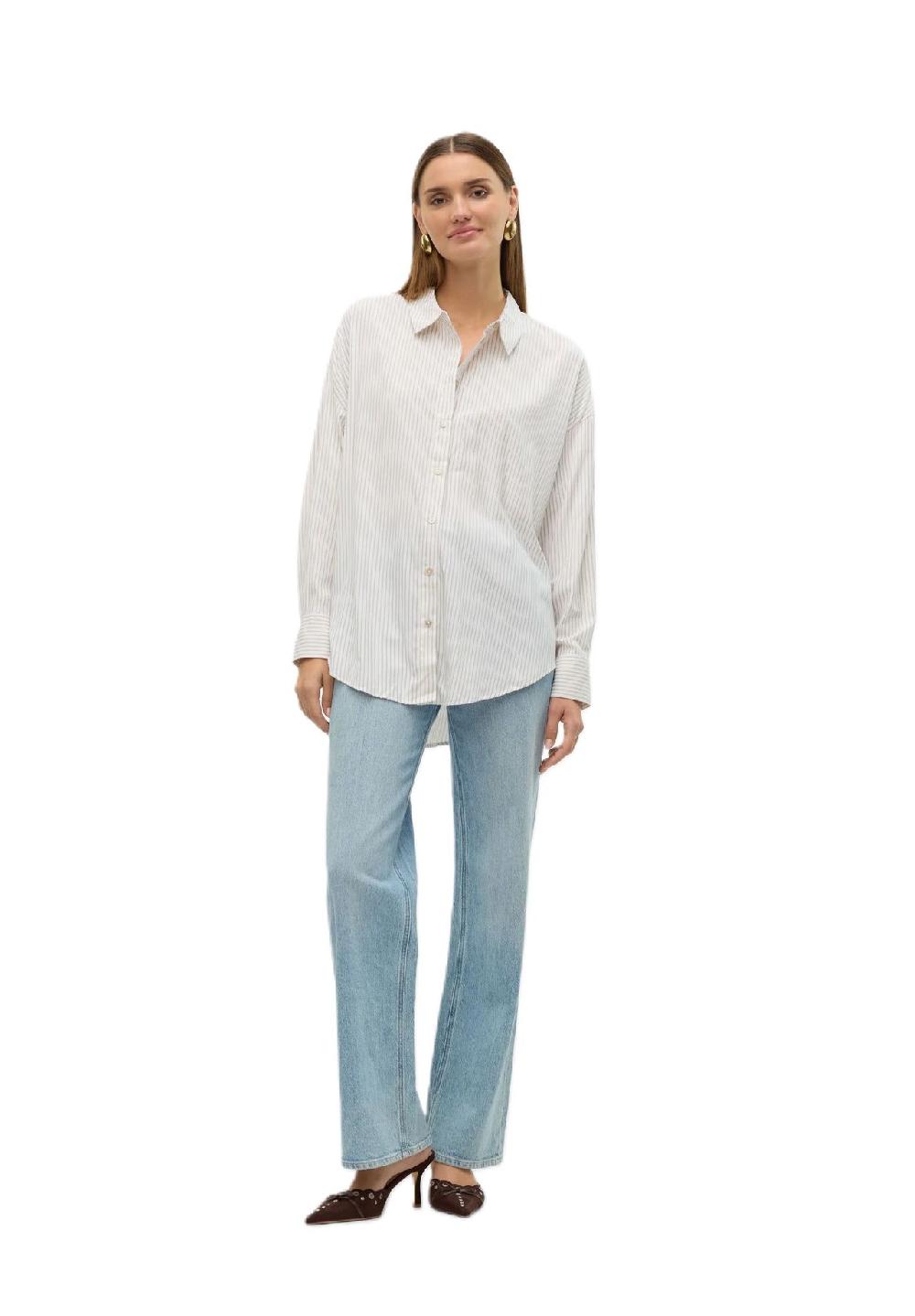 VERO MODA® Hemdbluse "Nora" Oversize für Damen Begrenzt auf 3 Tage