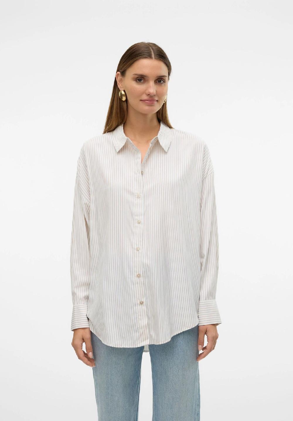 VERO MODA® Hemdbluse "Nora" Oversize für Damen Begrenzt auf 3 Tage