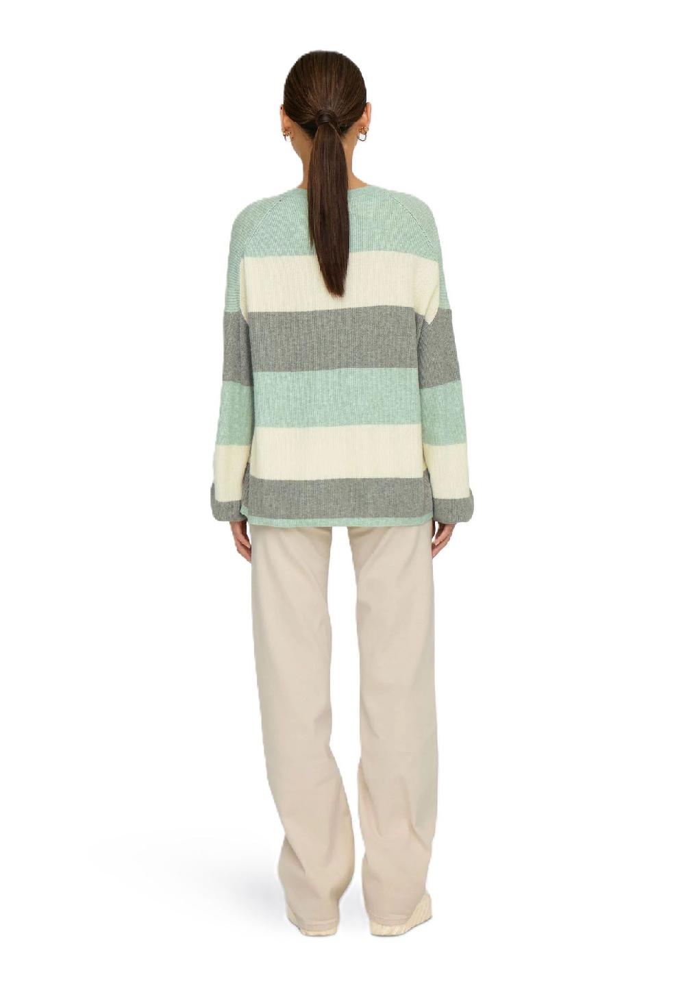 ONLY® Pullover Streifen Ballonärmel für Damen 2025