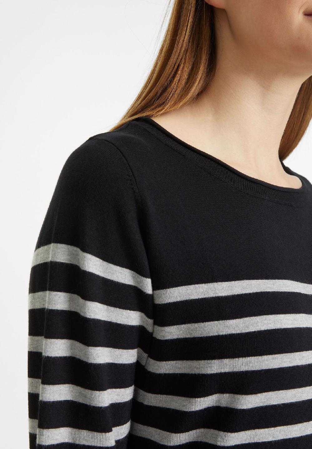 GALERIA essentials Pullover Rippbündchen Langarm Streifen für Damen Auslauf