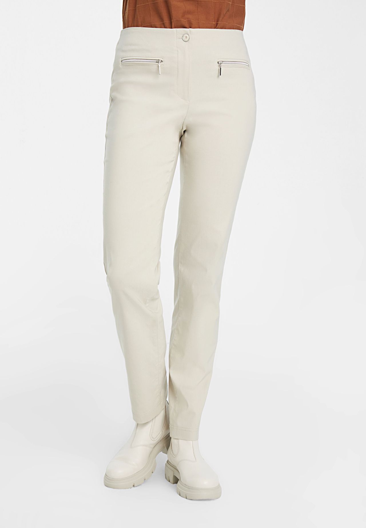 adagio Stoffhose "Tess " Reißverschlusstaschen für Damen Hotsell
