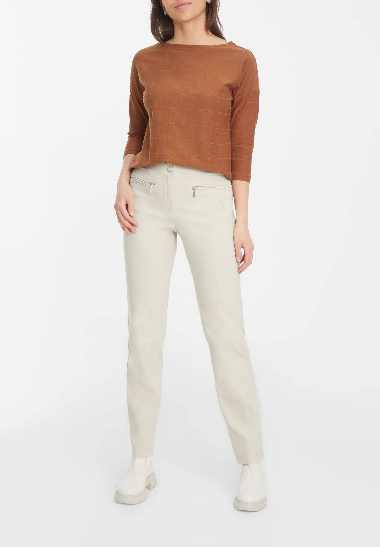 adagio Stoffhose "Tess " Reißverschlusstaschen für Damen Hotsell