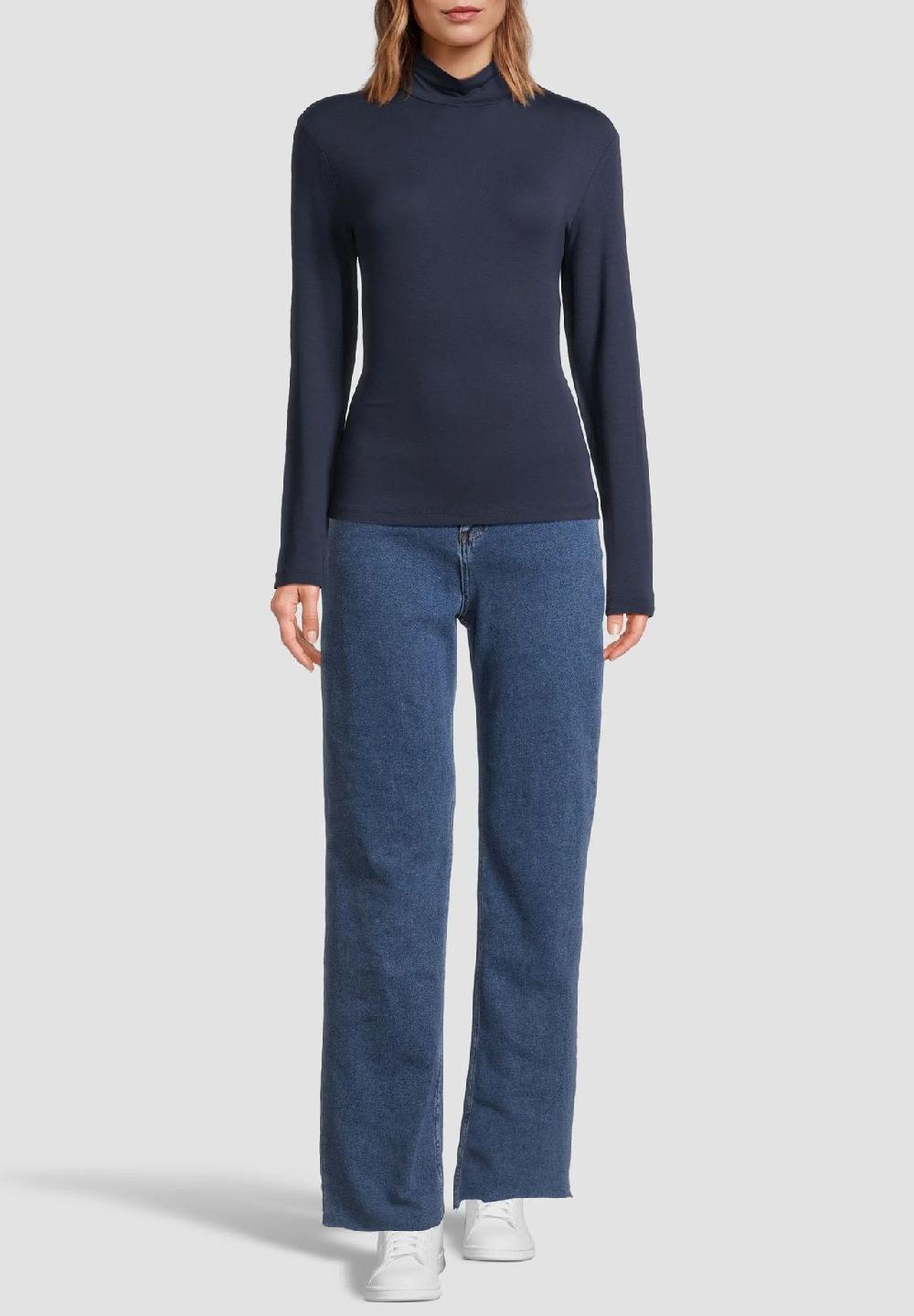 MANGUUN collection Langarmshirt Stehkragen für Damen Sonderangebot