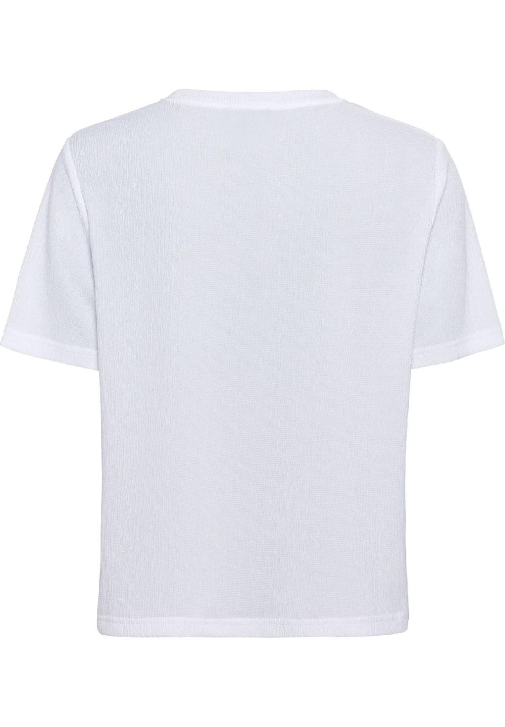 MANGUUN collection Shirt Rundhals-Ausschnitt strukturierte Optik für Damen Flash Sale