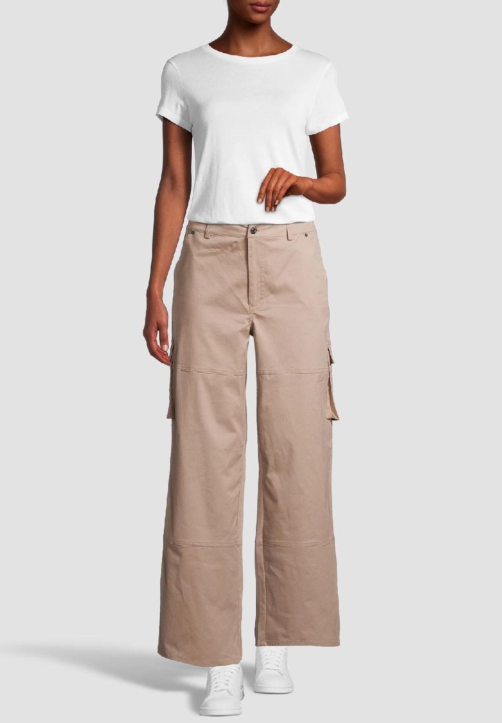 MANGUUN Cargohose Baumwolle-Stretch knöchellang für Damen Osterangebot