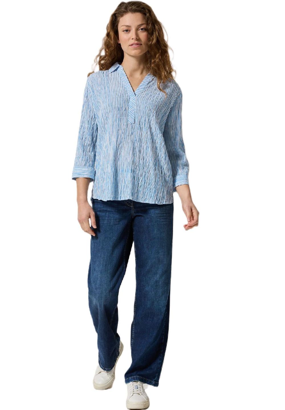 CECIL Shirtbluse "Seer" V-Ausschnitt für Damen Preisnachlass