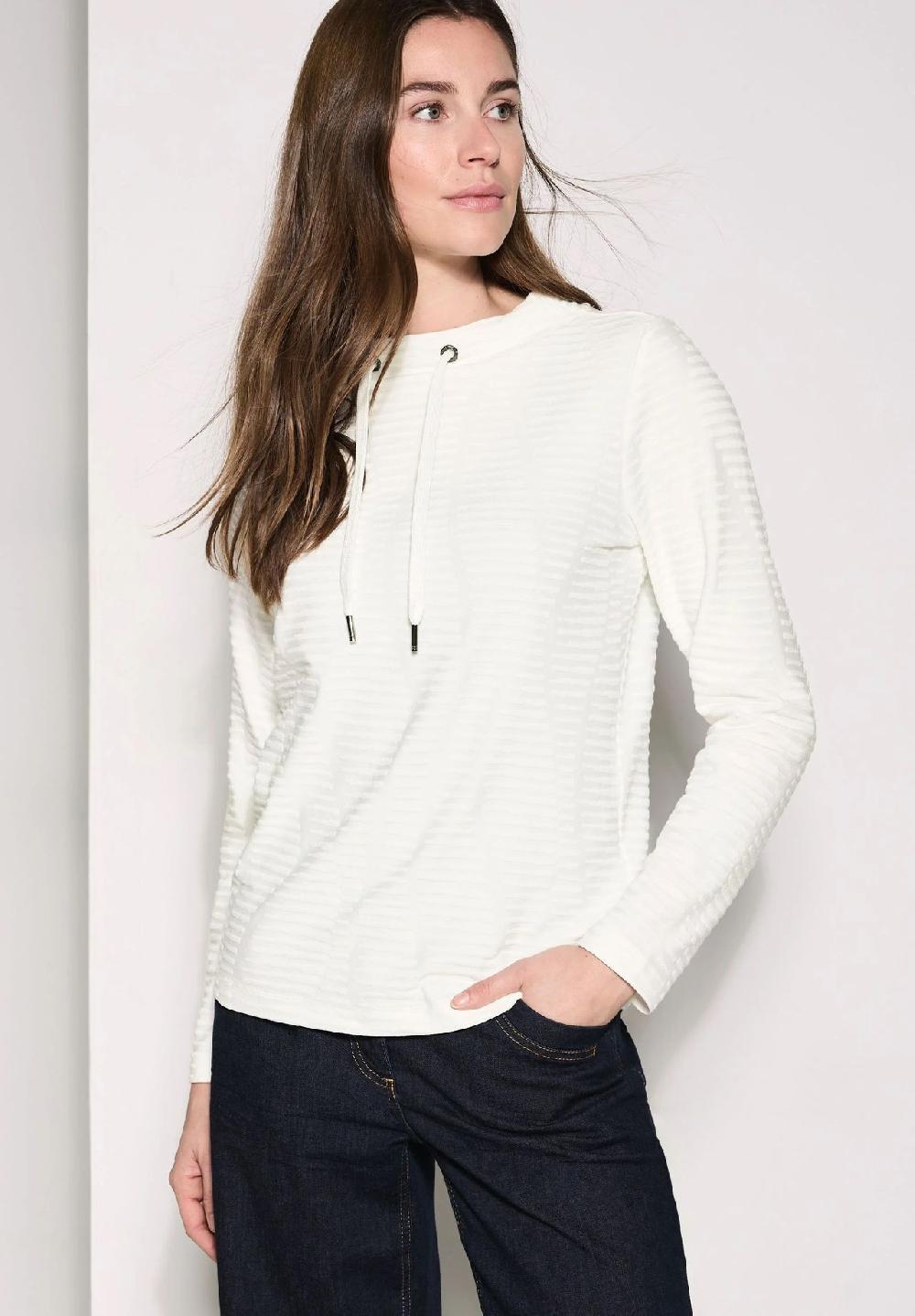 CECIL Langarmshirt Tunnelzug für Damen 50% Rabatt mit kostenlosem Versand