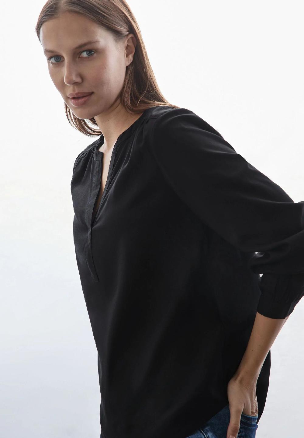 Street One Shirtbluse Split-Neck für Damen Sonderangebot