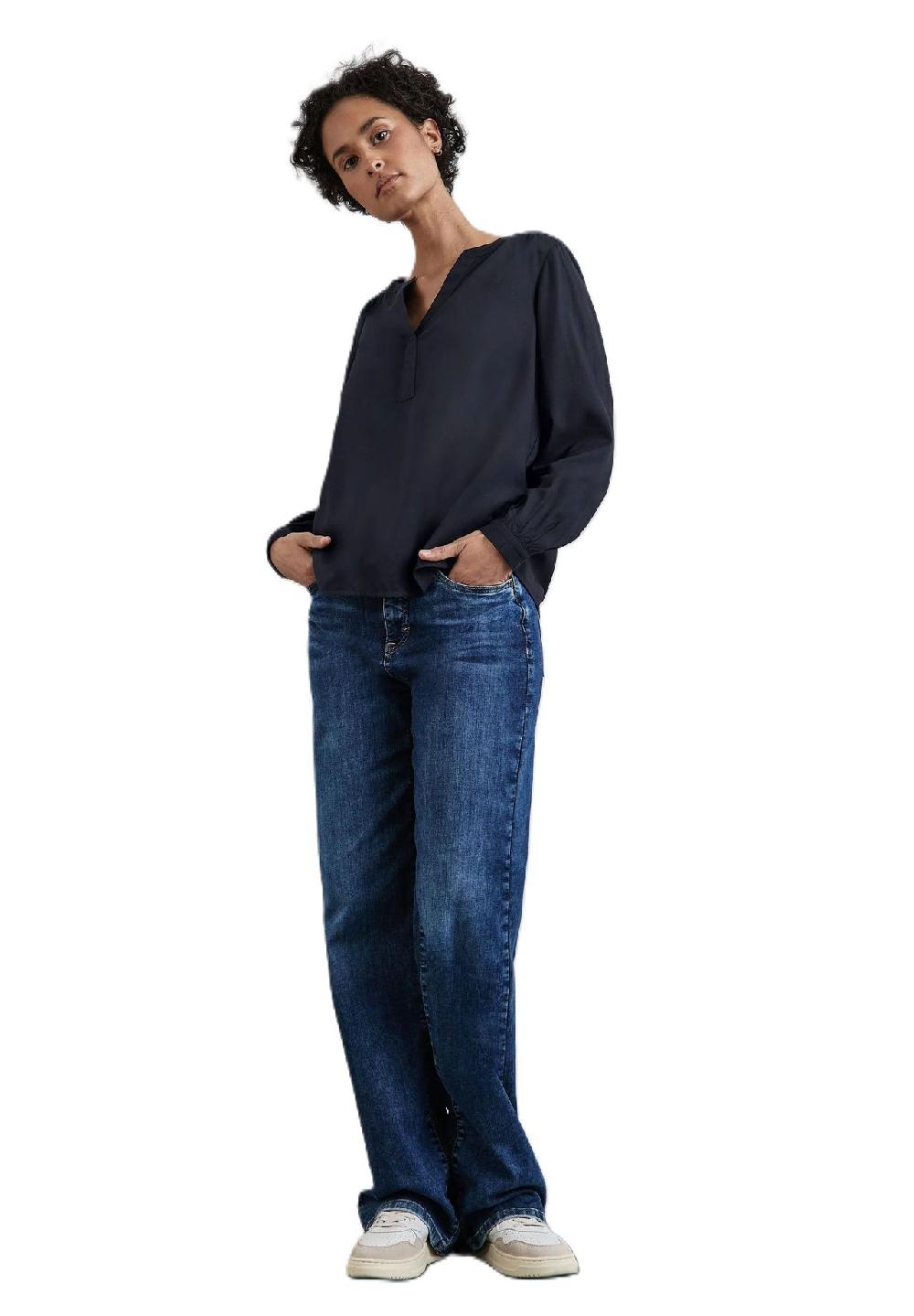 Street One Shirtbluse Split-Neck für Damen Günstig kaufen