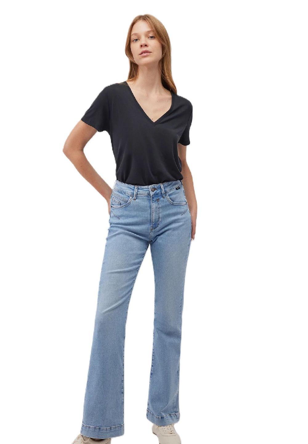 mavi T-Shirt V-Ausschnitt für Damen Letzter Tag