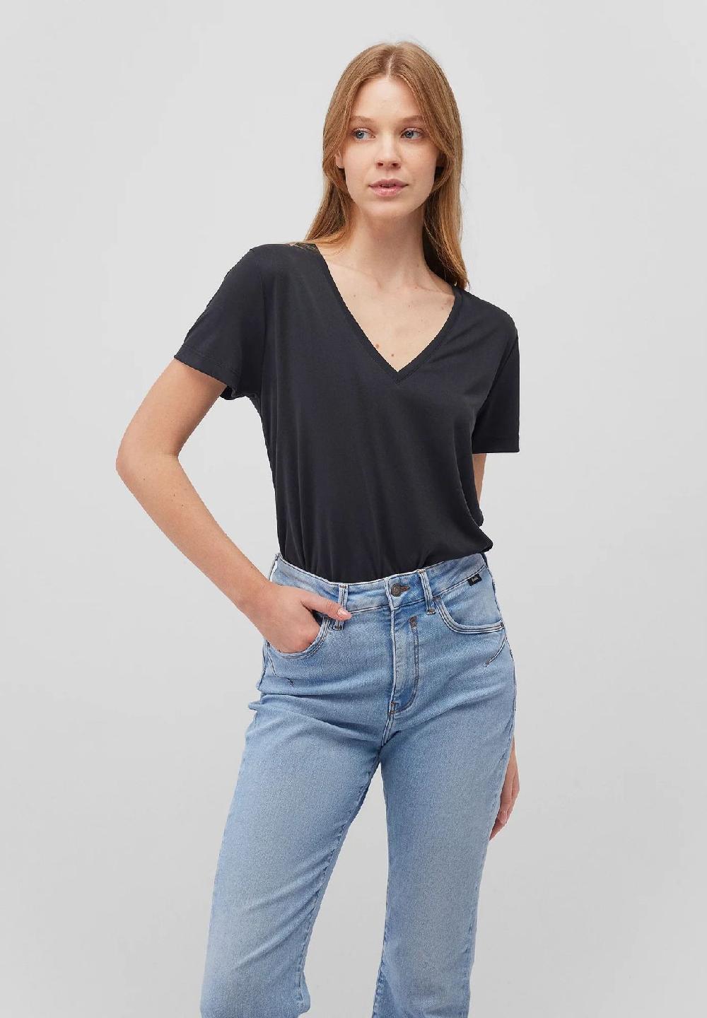 mavi T-Shirt V-Ausschnitt für Damen Letzter Tag