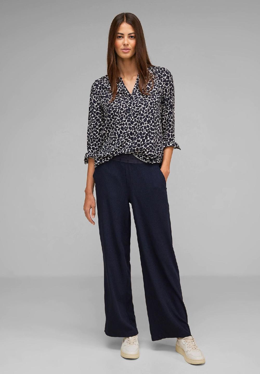 Street One Shirtbluse Split-Neck Langarm für Damen Fabrik Onlineshop