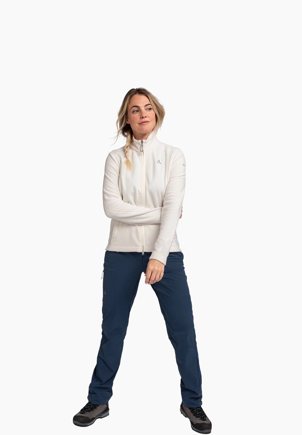 Schöffel Fleecejacke "Leona" Stehkragen Reißverschlusstaschen für Damen Tiefpreis