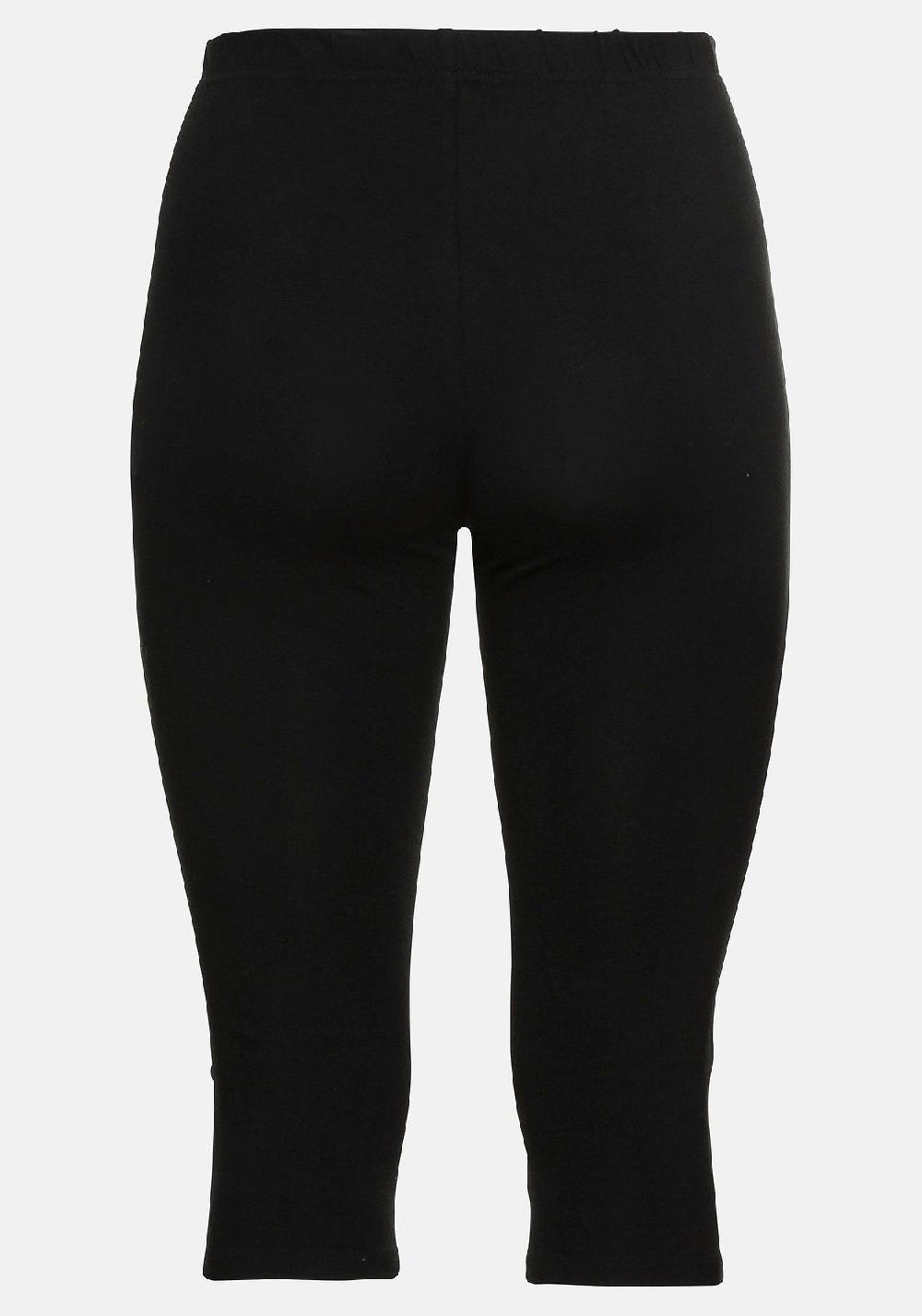 sheego Leggings mit Raffung und Deko-Knöpfen am Saum JETZT KAUFEN