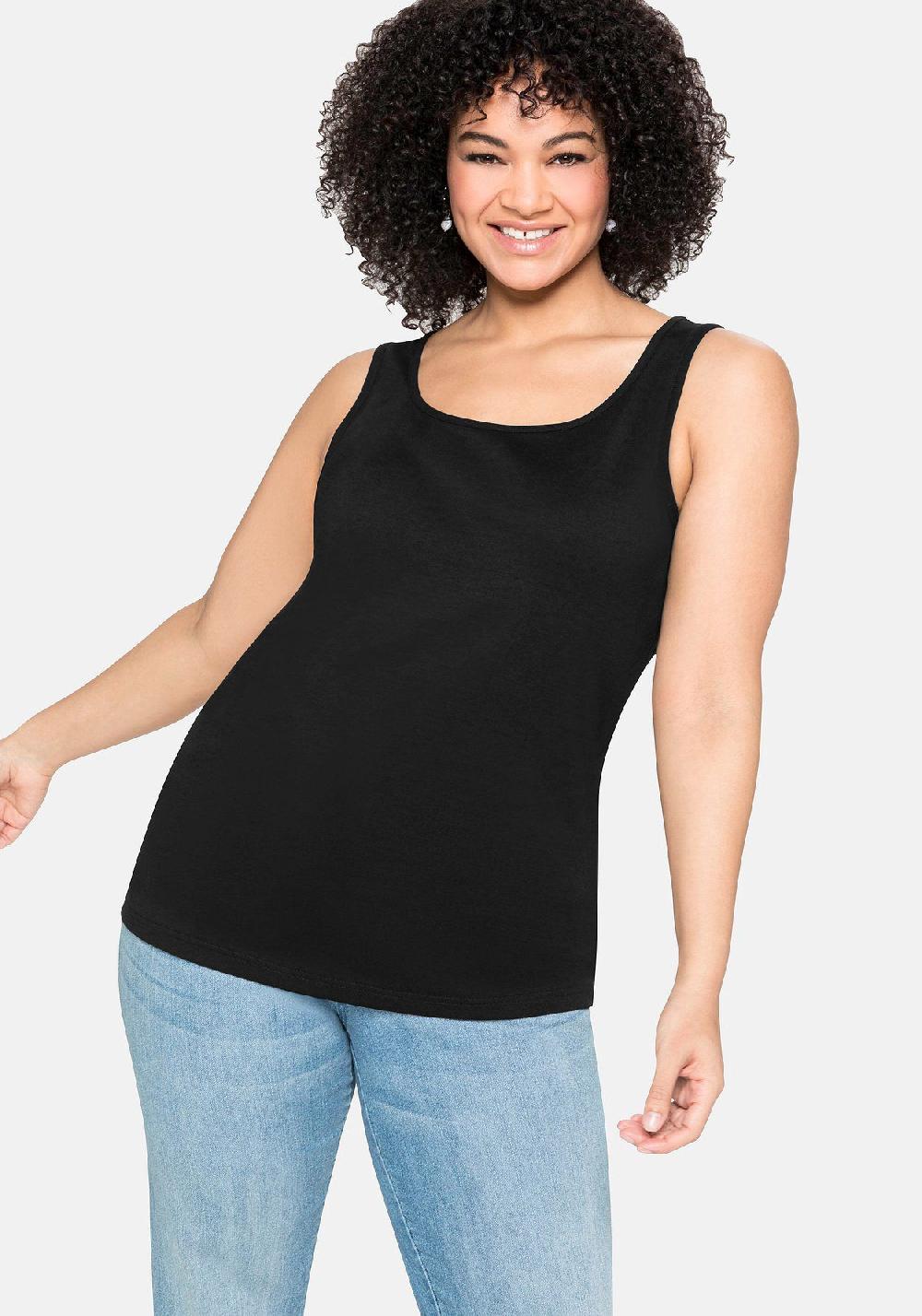 sheego Tanktop aus reiner Baumwolle Letzter Tag