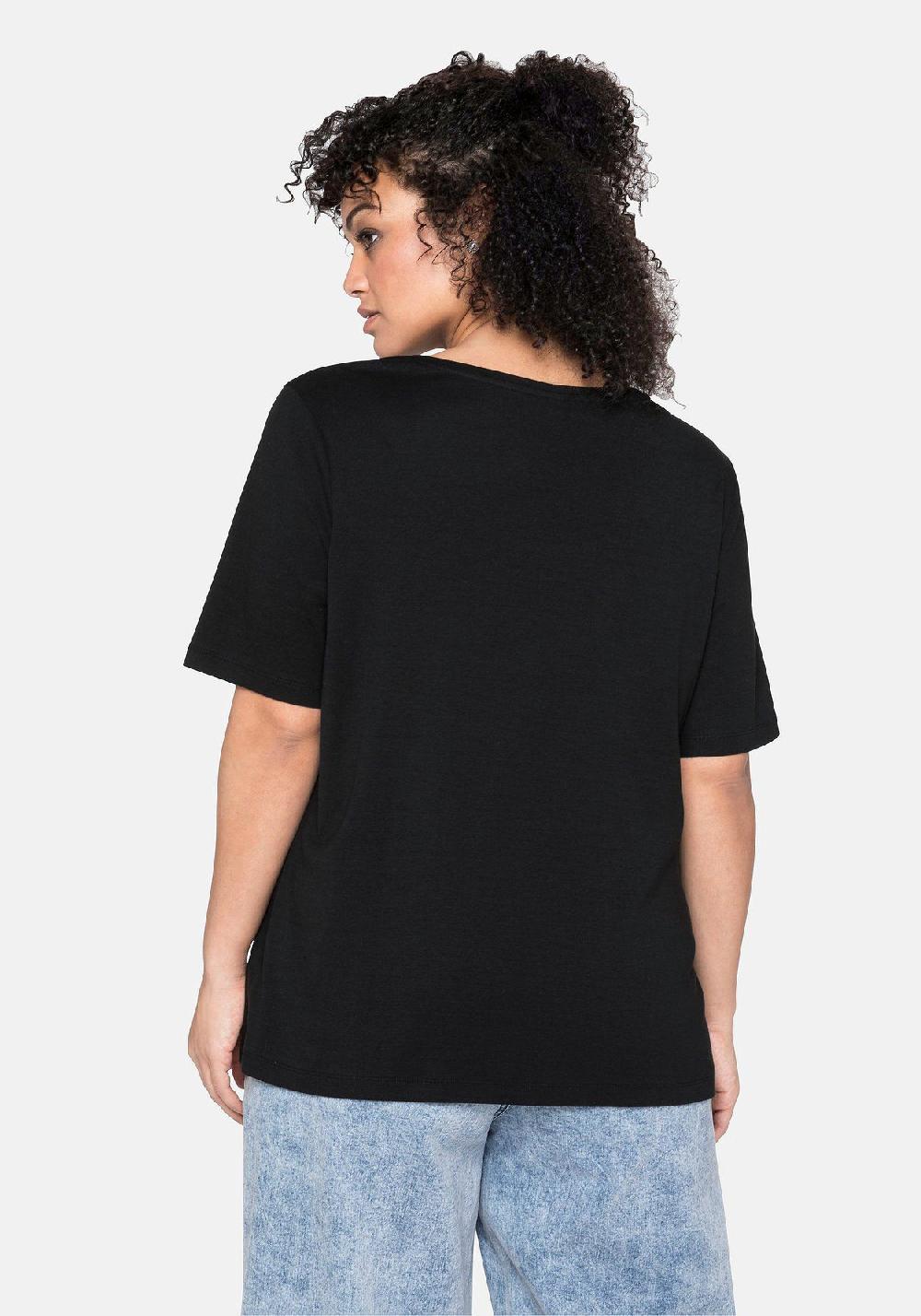 sheego T-Shirt aus reiner Baumwolle Bis zu 65% Rabatt