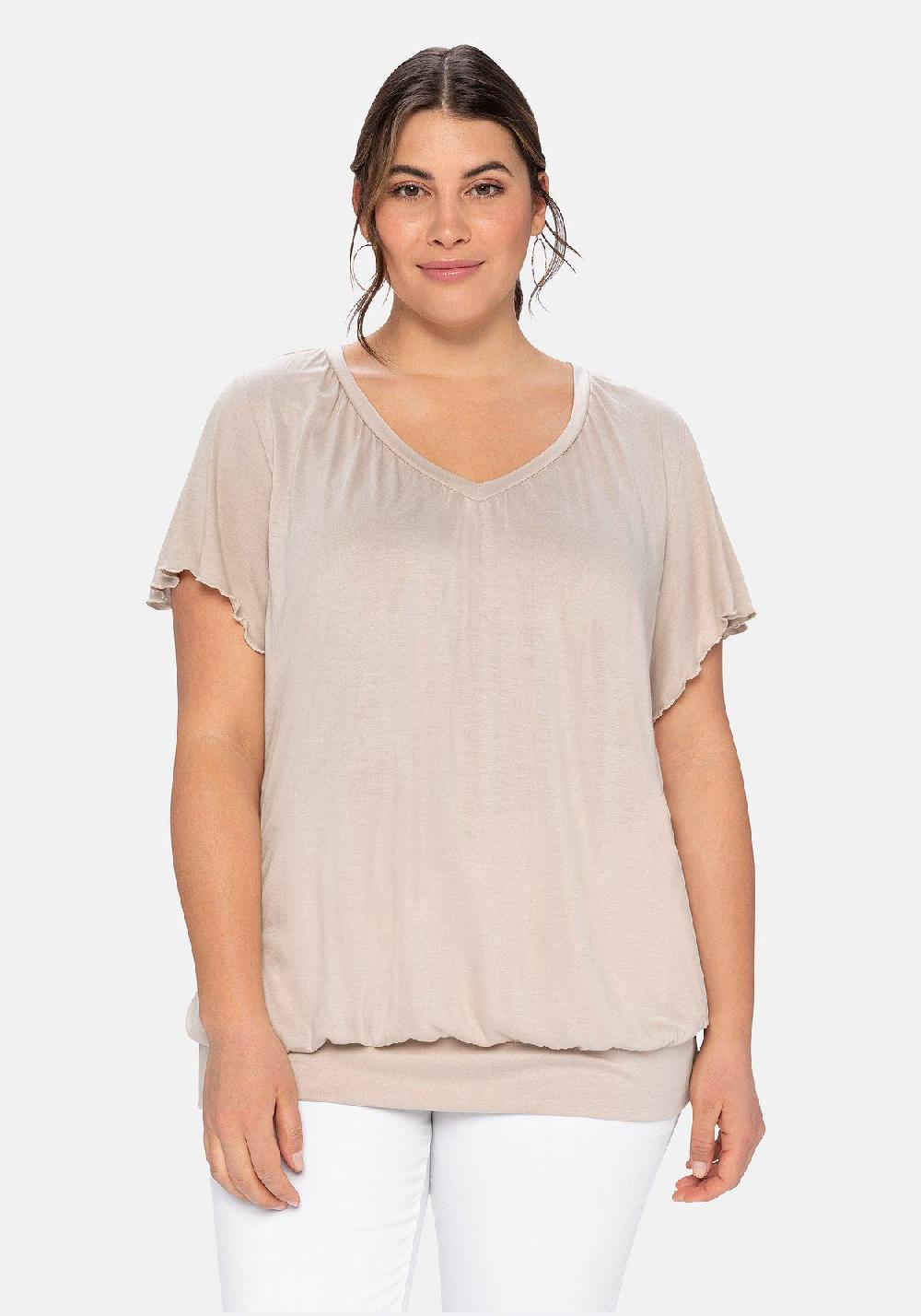 sheego T-Shirt mit Flügelärmeln Discount Store für neue Produkte