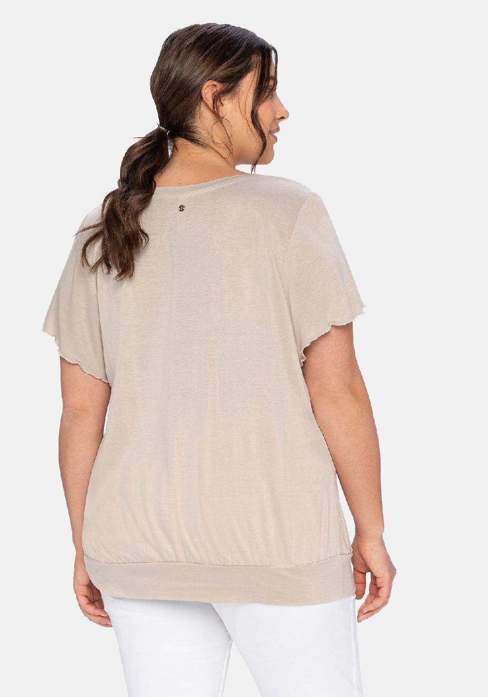 sheego T-Shirt mit Flügelärmeln Discount Store für neue Produkte