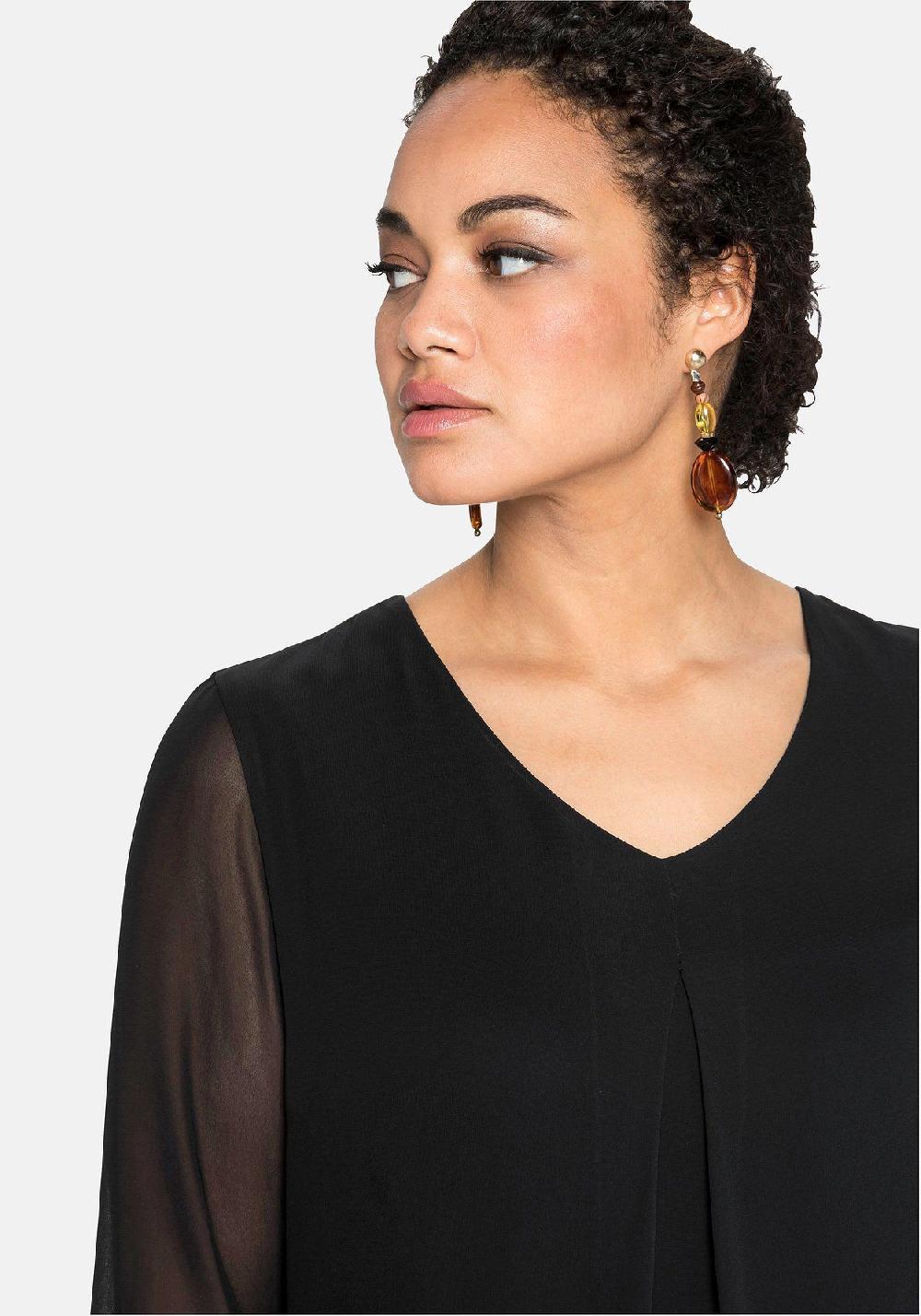 sheego Tunika im Lagenlook mit Chiffon Riesige Rabatte