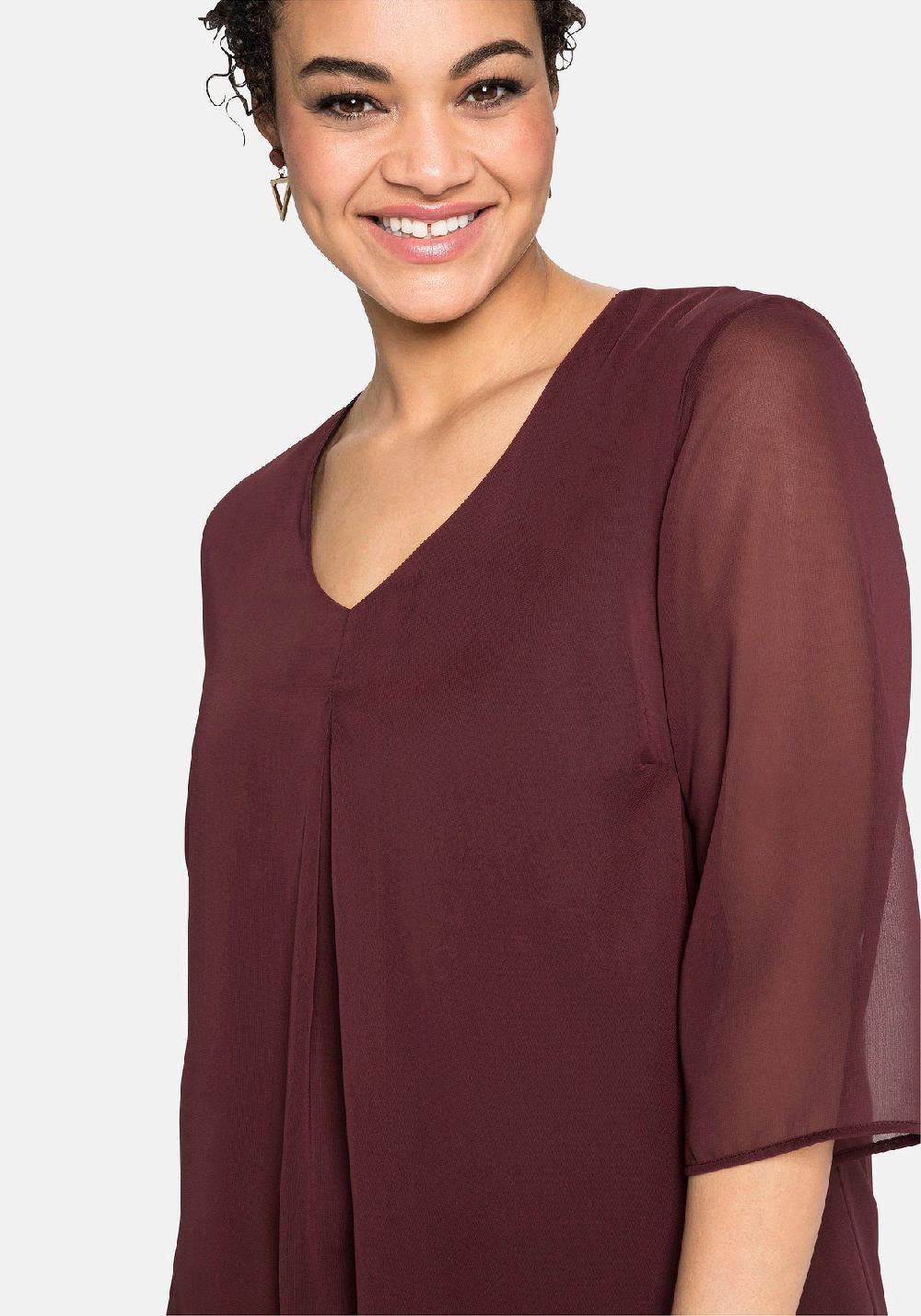 sheego Tunika im Lagenlook mit Chiffon Clearance-Verkauf
