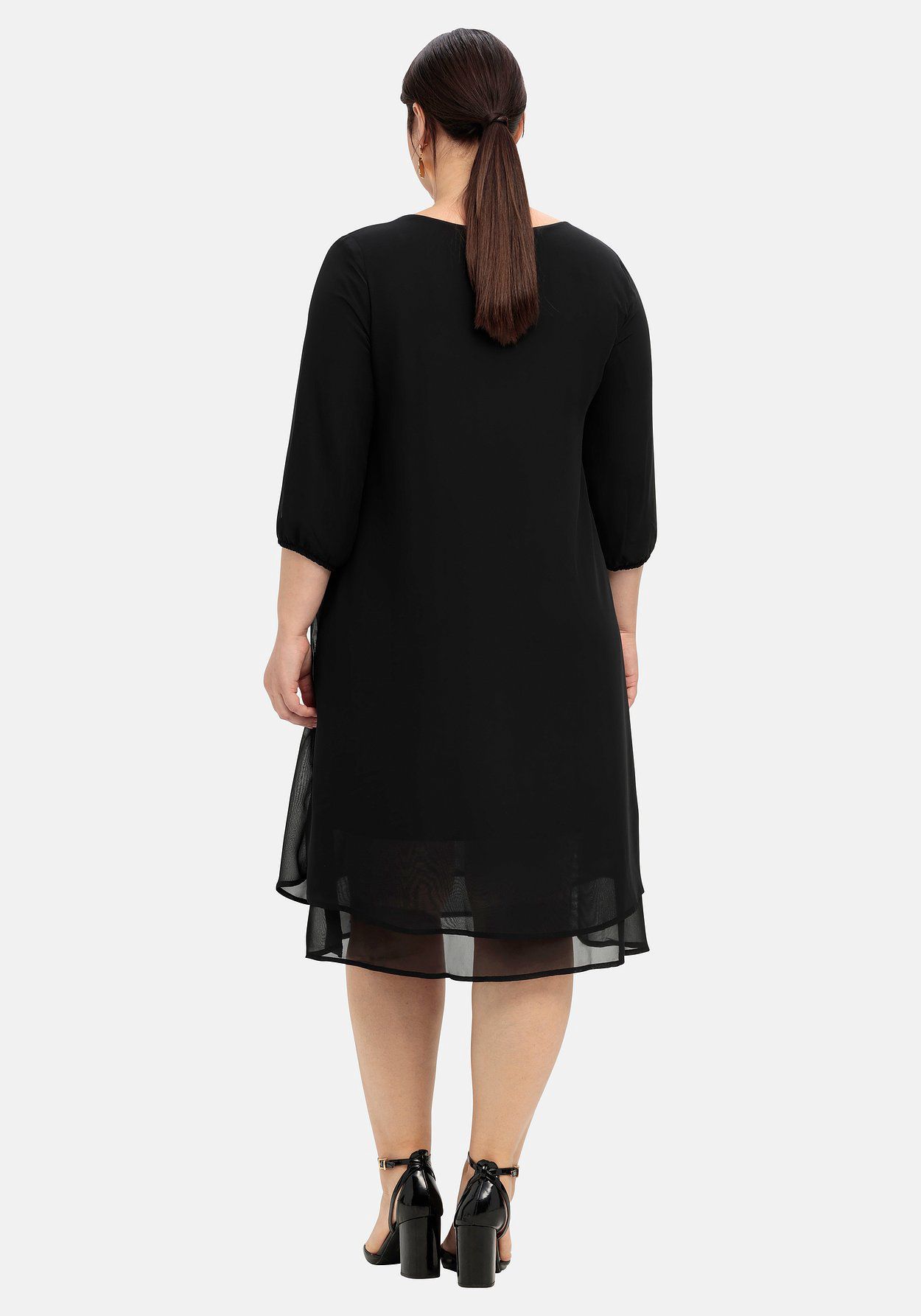sheego Kleid in Lagen-Optik Kostenloser Versand international
