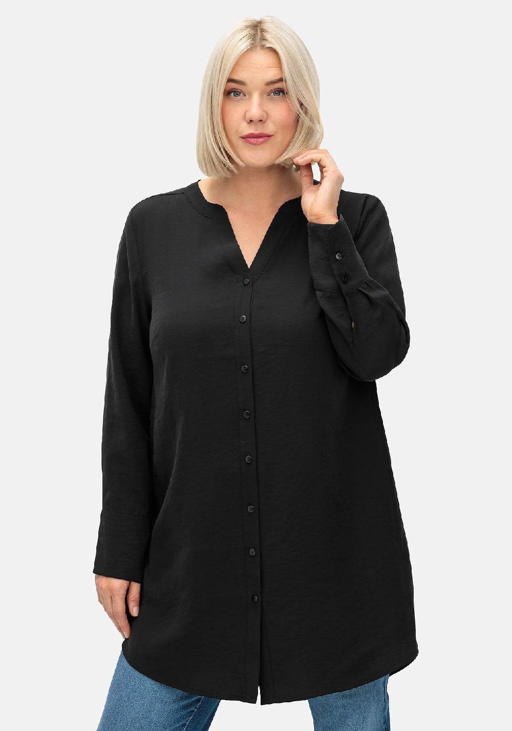 sheego Longbluse mit Raffung am Rückenteil Begrenzt auf 3 Tage