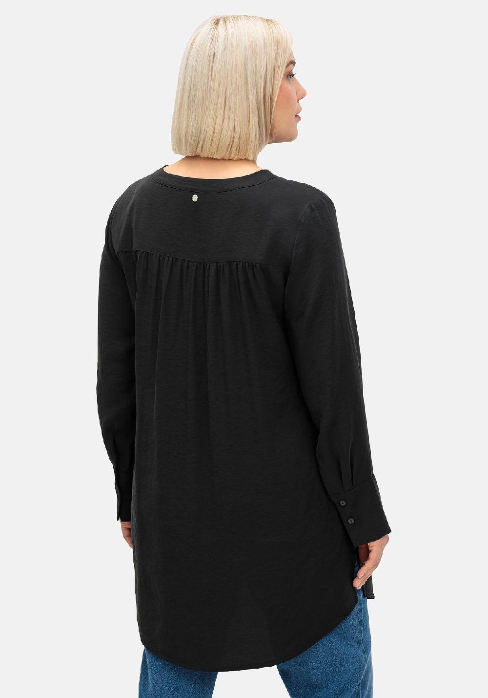 sheego Longbluse mit Raffung am Rückenteil Begrenzt auf 3 Tage
