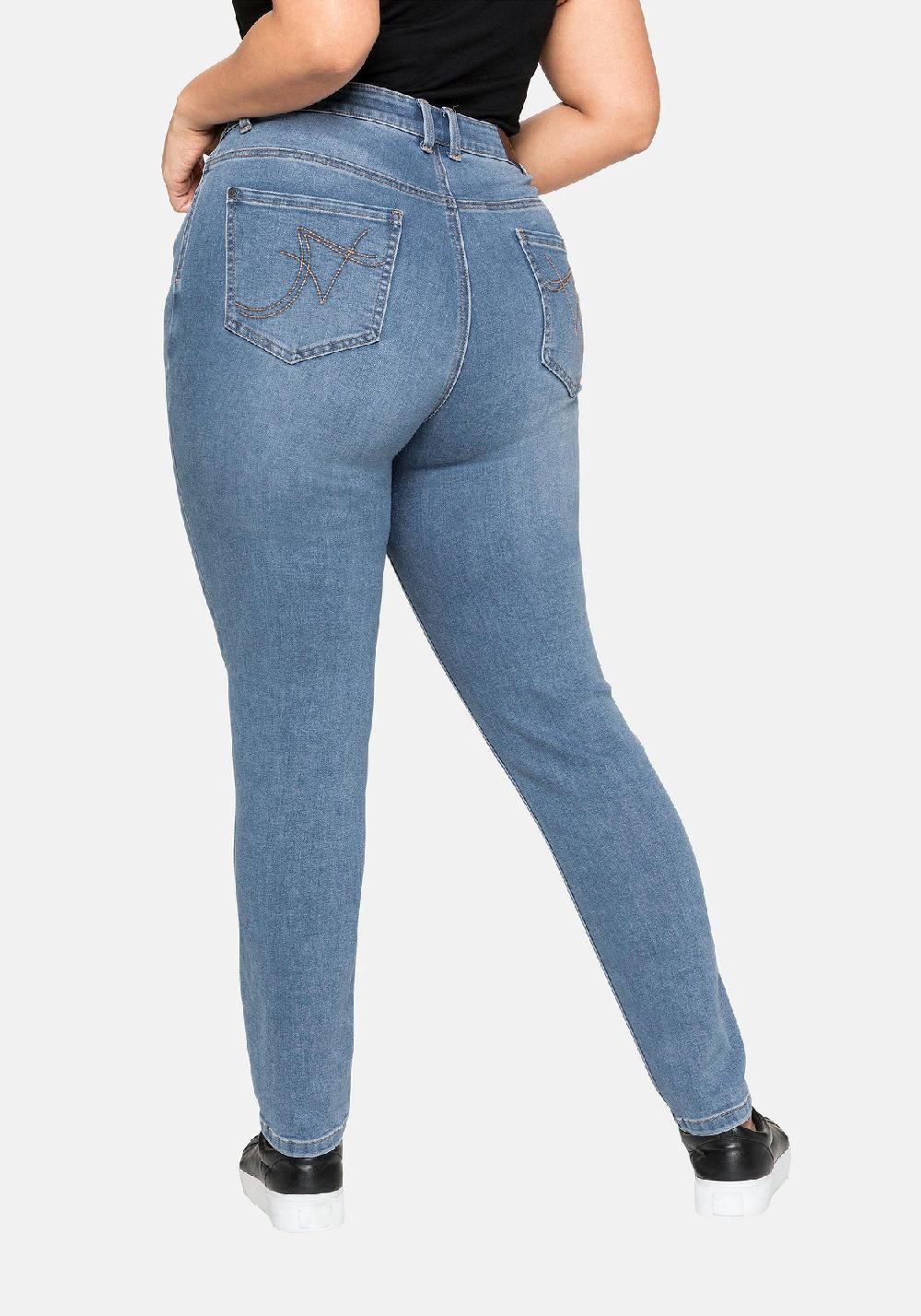 sheego Jeans Super elastisches Power-Stretch-Material Im Verkauf