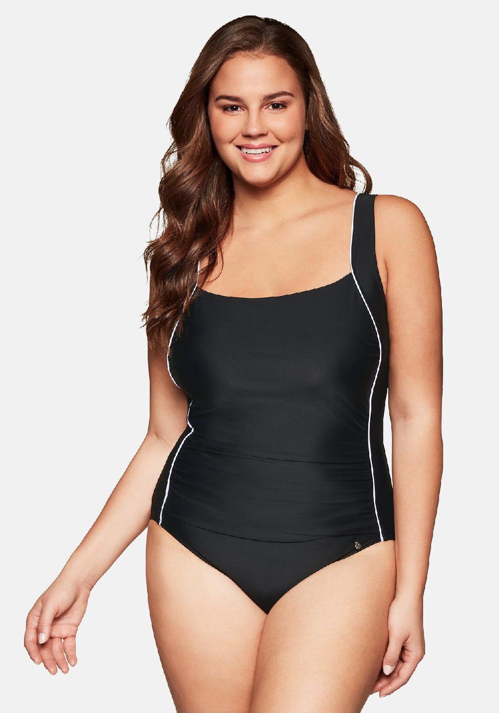 sheego Badeanzug mit verstellbaren Trägern und Shaping-Effekt 50% Rabatt für begrenzte Zeit