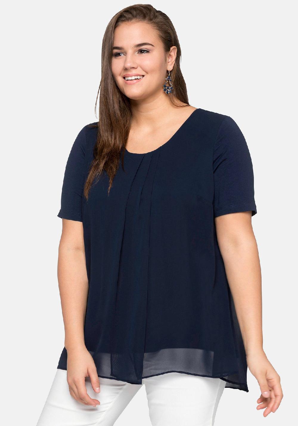 sheego Blusenshirt im Lagenlook Limitierter Zeitrabatt