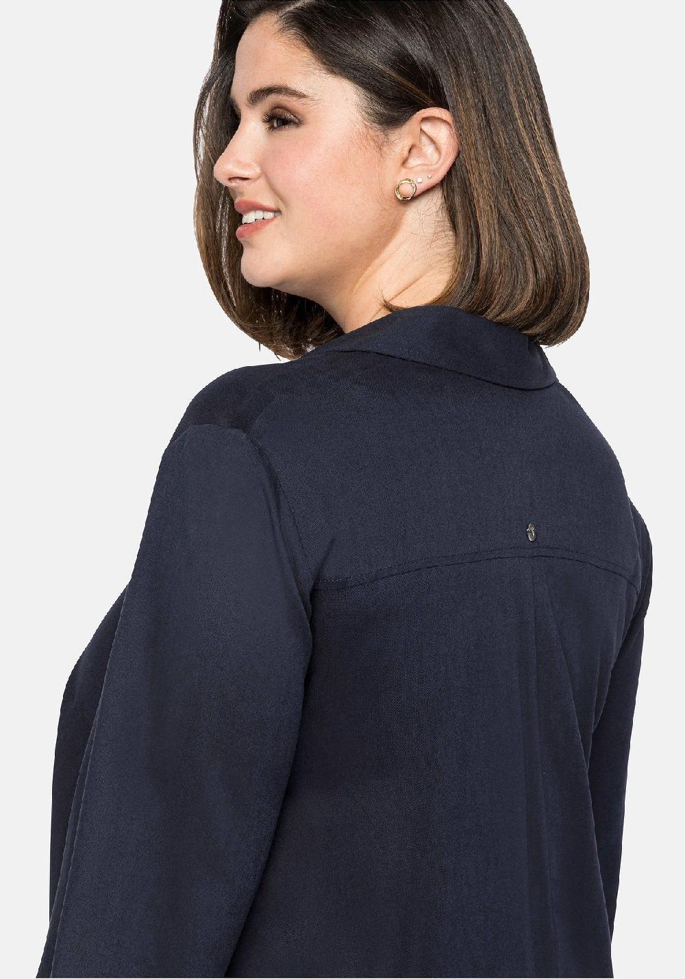 sheego Bluse mit asymmetrischem Saum in Zipfelform Versandkostenfrei