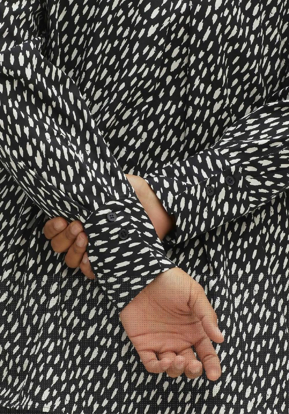 sheego Hemdbluse mit Alloverdruck aus Popeline-Qualität Begrenztes Angebot