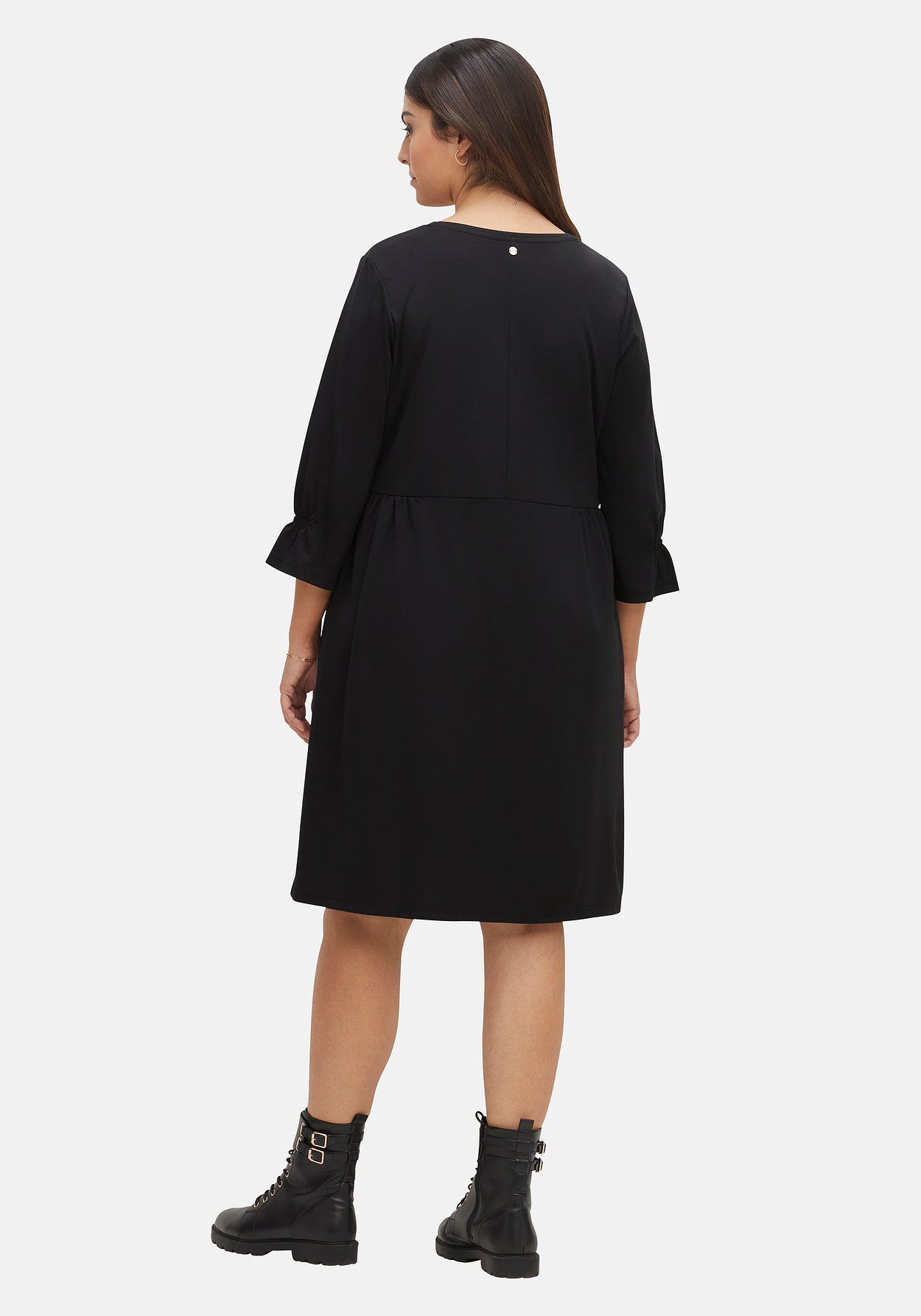 sheego Shirtkleid mit gerafften 3/4-Ärmeln Online Shopping