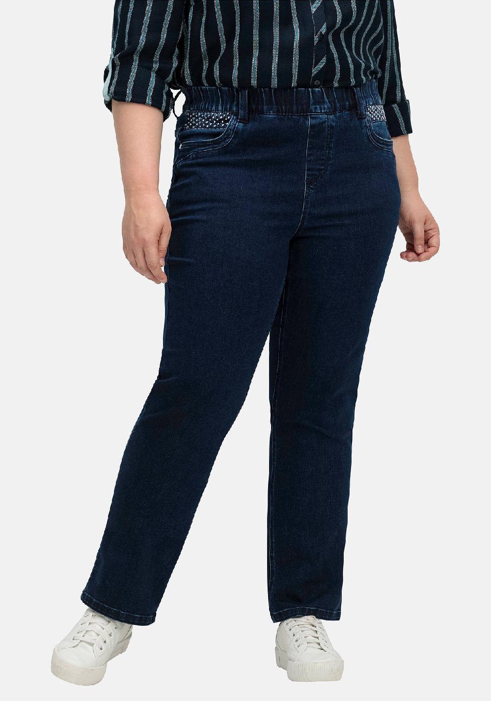 sheego Gerade Jeans mit Powernetz-Einsatz Valentinstagsangebot