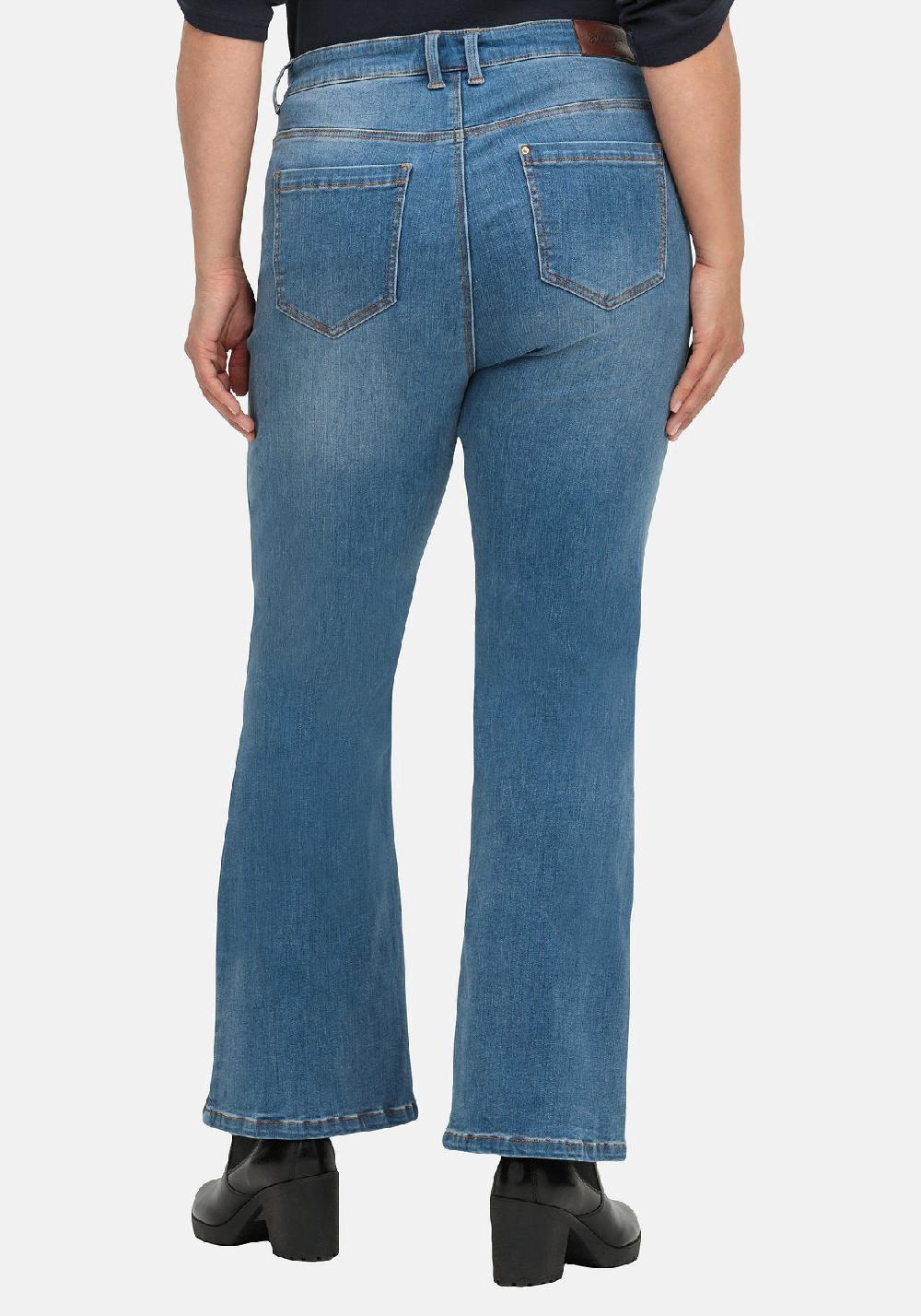 sheego Bootcut Stretch-Jeans mit Bodyforming-Effekt mit Bodyforming-Effekt Neueste Mode